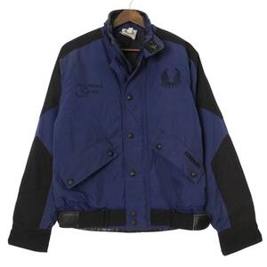 Belstaff ベルスタッフ CORDURAナイロン モーターサイクルジャケット ブルー (メンズ S) 中古 古着 A2575