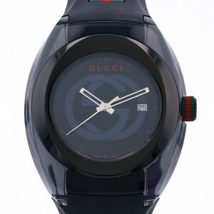 グッチ GUCCI シンク YA137107A ブラック文字盤 新品 腕時計 メンズ