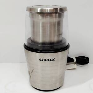 ●動作品 CHULUX QF-3006SD 電動コーヒーミル COFFEE GRINDER プッシュタイプ 乾湿機能 キッチン 調理家電 水洗い可 喫茶店 家庭 S1283