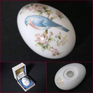 【Noritake/ノリタケ】Limited Edition『1979年・イースターエッグｘ1』《状態は良好》日本製/Easter/桜/花鳥/磁器製/希少/レア/BVT3855