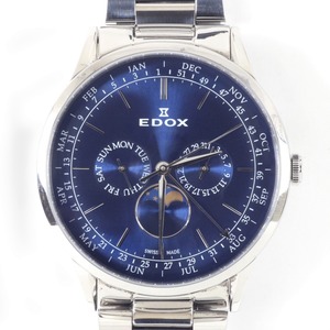 $$ EDOX メンズクォーツ 腕時計 40101 やや傷や汚れあり