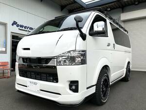 200系ハイエース レジアスエース ハーフスポイラー フロントエアロ 標準車 ナロー用 4型～現行　フロントスポイラー未塗装　高品質　日本製