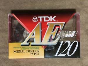 【 送料無料です！!・とっても希少な120分の未開封品です！】★TDK◇AE 120◇ノーマルポジション★