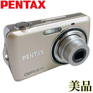 【箱付き・付属品一部未使用】 PENTAX Optio E70 単3電池対応