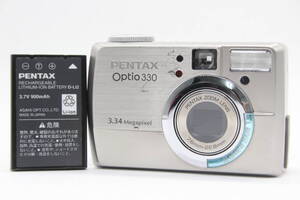 【返品保証】 ペンタックス Pentax Optio 330 3x バッテリー付き コンパクトデジタルカメラ s7537