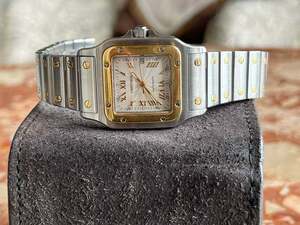 カルティエ CARTIER サントスガルベLM 20周年記念シルバーSS K18YG コンビ腕時計メンズ自動巻 SANTOS GALBEE LM 20TH ANNIVERSARY LIMITED