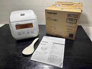 【T】F◆TOSHIBA 東芝 保温釜【RC‐5SH】炊飯器 グランホワイト 2015年製 簡易動作確認済み