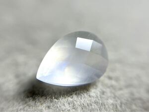 ★100円スタート★ムーンストーン　ブルーシラー　1.43ct 9.2x6.5mm ペア天然レインボーホワイトラスター　宝石