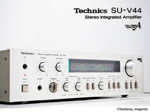 ☆ 【準美品　整備・レストア済】 Technics SU-V44　テクニクス　プリメインアンプ　パワーメーター搭載 薄型機 80年代国産ヴィンテージ ☆