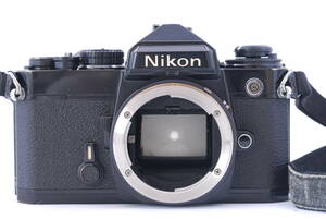 【美品　ツヤあり】　Nikon ニコン FE　ブラックボディ 　マニュアルカメラ　一眼レフ　モルト張替え済みです　　 #359