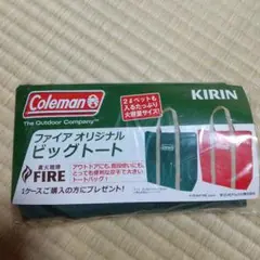 【新品】Coleman×FIRE オリジナルビッグトート トートバッグ