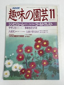 NHK 趣味の園芸 1988年11月号 シンビジューム～花芽の見分け方 コニファー ゴールドクレスト サザンカ 早咲きのツバキ 盆栽【H76186】