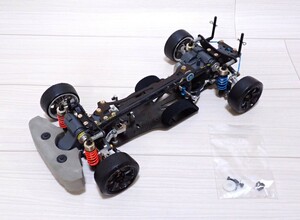 1/10 タミヤ 旧車 ビンテージ TA03 CROSS カーボン シャーシ 貴重アルミパーツ オプションパーツ多数付