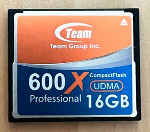 【ジャンク】　Team コンパクトフラッシュカード　16GB　600X UDMA　TG016G2NCFEX