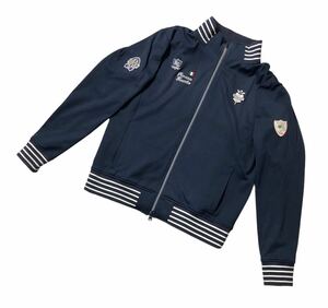 ● BEAMS GOLF ビームス ゴルフ ● ロゴ エンブレム ワッペン ゴルフ ジャケット ネイビー M