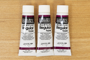 Liquitex リキテックス レギュラー 60ml [2006] ディープマゼンタ 3本 (少し使用)