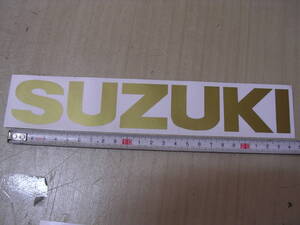 スズキ　SUZUKI　タンク　カウル　ステッカー　デカール　ロゴマーク　金　24cm　RG　TS　GT　カタナ　GSX　GS　インパルスFS