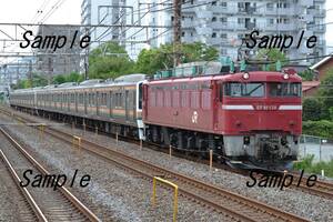 【鉄道写真】EF81 139牽引　211系配給　＠北松戸　L版　(商品番号361)