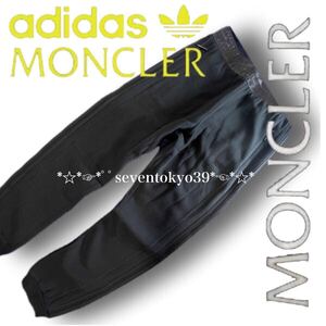 新入荷 本物 新品 4387794 超人気 MONCLER/稀少 モンクレール x adidas/サイズM/JERSEY BOTTOMS 暖か裏起毛スウェットパンツ イタリア製