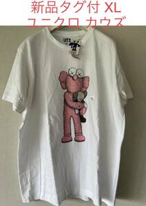 レア 新品 タグ付 限定品 UNIQLO x KAWS ユニクロ カウズ コラボ 半袖 Tシャツ XL ビッグサイズ カットソー コンパニオン