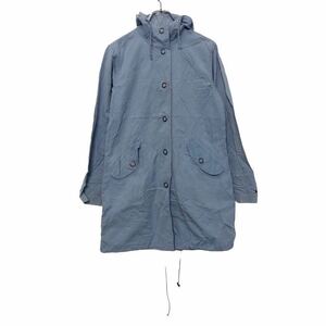 TOMMY HILFIGER jeans コットン ジャケット レディース ライトブルー マウンテンパーカー フーディ ボタン 古着卸 アメリカ仕入 a510-6511