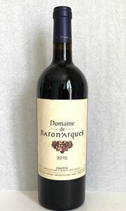 ★美品 高級ワイン★ ドメーヌ ドゥ バロナーク 2012 赤 750ml domaine de baronarques ピーロート