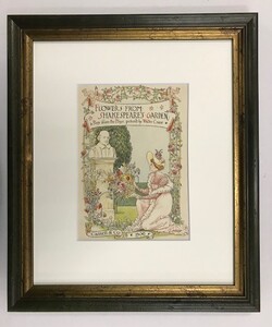 【特価】　≪　　ウォルター　クレイン　　≫　 オリジナルリトグラフ【石版画】　　FLOWERS　FROM　SHAKESPEARES　GARDEN　Ⅰ　 1906年