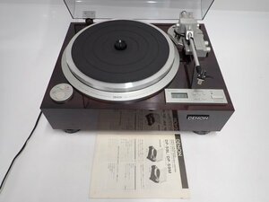 DENON DP-59L + Audio-Technica AT-F3II デノン デンオン レコードプレーヤー MCカートリッジ付 動作品 説明書/元箱付 ∬ 6EFD8-1