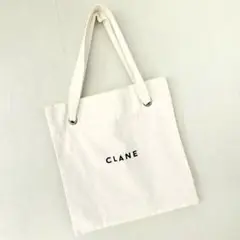 CLANE トートバッグ ホワイト キャンバス