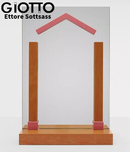 ＜Sottsass Collection＞極少生産！1991 GIOTTO＿木製テーブルミラー＿ACME Studio＿エットーレ・ソットサス