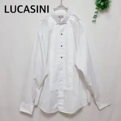 a429/白シャツ　ビックシルエット　デザインシャツ　韓国　ユニセックス
