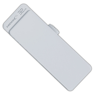 【5個セット】 HIDISC USB 2.0 フラッシュドライブ 32GB 白 スライド式 HDUF127S32G2X5 /l