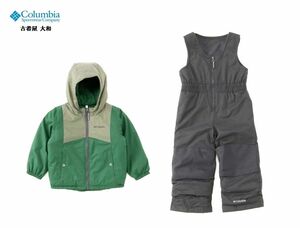 #古着屋大和 Columbia コロンビア キッズ スノーウェア スノボー スキー カバーオール セットアップ 子供服 男の子 女の子 3T 100㎝ 防寒具