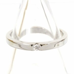 美品『USED』 Pt950 STAR JEWELRY スタージュエリー リング・指輪 ダイヤモンド 0.05ct 4.0g 14号