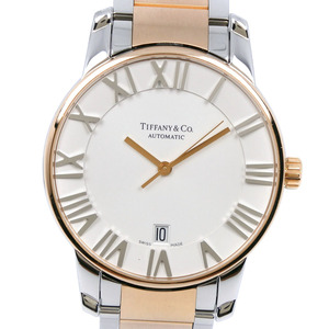 TIFFANY&Co. ティファニー アトラスドーム コンビ Z1800.68.13A21A00A 腕時計 SS×K18PG シルバー 自動巻き メンズ【56300433】中古