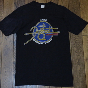 80s USA製 Foghat フォガット Tight Shoes World Tour 1980 Tシャツ L ブラック ワールドツアー バンド ロック ヴィンテージ