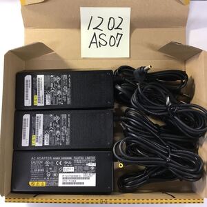 （1202AS07）送料無料/中古/FUJITSU 富士通 フジツウ/FMV-AC325(FPCAC57)/19V/4.22A/純正 ACアダプタ 3個セット