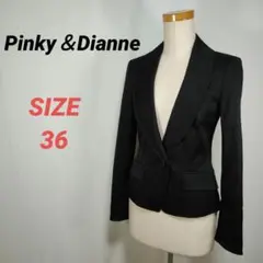 Pinky＆Dianne　テーラードジャケット　シングル　レディース　黒