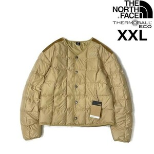 1円～!売切!【正規新品】THE NORTH FACE◆LHOTSE REVERSIBLE JACKET 中綿ジャケット US限定 キルティング リバーシブル(XXL)茶 190122-97