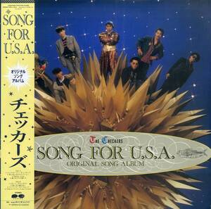 A00540921/LP/チェッカーズ(藤井フミヤ)「Song For U.S.A.(1986年・C28A-0502)」