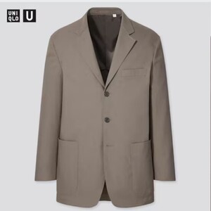 UNIQLO U（ユニクロ ルメール コラボ） リラックスフィットテーラードジャケット Khaki L 新品未使用タグ付き レア