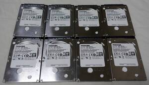 ■正常動作品■TOSHIBA製2.5inch AVコマンド対応HDD 500GB MQ01ABF050 【8台セット】