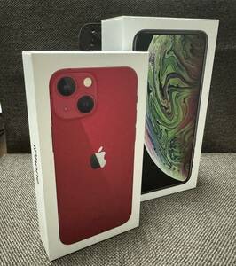 【箱のみセット】iPhone 13 mini Red 128G MLJG3J/A A2626 iPhone Xs Max Space Gray 512G MT6X2J/A A2102 送料無料