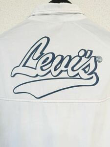 ヴィンテージ 80s リーバイス Levi’s 半袖 シャツ デカロゴ サイズXL表記 レア 希少 ボタンダウン