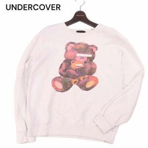 UNDERCOVER アンダーカバー N1813 【SWEAT FLOWER BEAR】 フラワー ベア スウェット トレーナー Sz.1　レディース 白 クマ　I4T00178_1#I