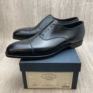 【アウトレット】CROCKETT&JONES◆AUDLEY◆ブラック◆サイズ8.5(26.5cm) 紳士革靴ストレートチップ英国製クロケットアンドジョーンズ 黒