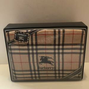 激レア【送料無料】BURBERRY/バーバリーズ/Burberrys/正規品/新品未使用/タオルケット/ノバチェック/ホースマーク刺繍/西川産業(Y15)