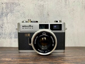 minolta ミノルタ Hi-MATIC E ROKKOR-QF 1:1.7 f=40mm レンジファインダー フィルムカメラ 