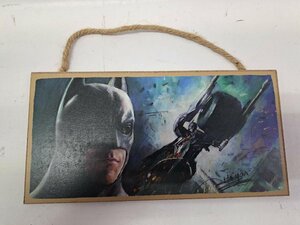 BATMAN バットマン Wood sign 木製看板 約25×13cm