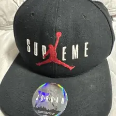 Supreme エアジョーダン キャップ 黒